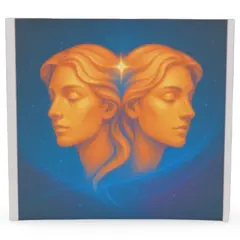 Abtibild sticker cu zodia GEMENI, 51mm