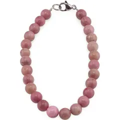 Bratara Rodonit roz sfere 6mm