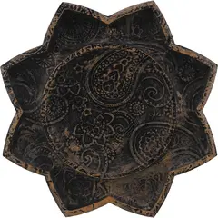 Decoratiune / Suport pentru cristale, model floare de lotus antichizata manual - 21cm