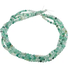 Sirag Agat verde mat sfere 4mm, 37-38cm