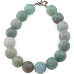 Bratara Amazonit de Rusia sfere 10mm