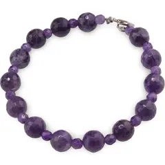 Bratara Ametist sfere fatetate 4-8mm
