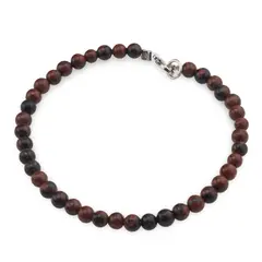 Bratara Obsidian mahon sfere 4mm