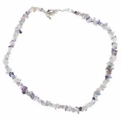 Colier pietre neuniforme Fluorit, 6-8mm