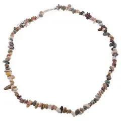 Colier pietre neuniforme Jasp Policrom, 6-8mm