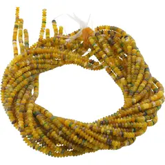 Sirag Agat galben cu verde rondele 4-5mm, 37-38cm