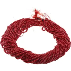 Sirag Coral rosu sfere 3mm, 37-39cm