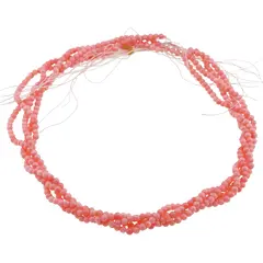 Sirag Coral roz sfere 3-4mm, 38-40cm