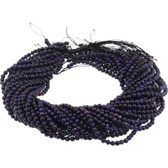 Sirag Ochi de tigru mov sfere 4-5mm, 37cm