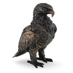 Statueta Vultur gravata si antichizata manual - 14cm