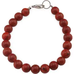 Bratara Pasta de coral sfere 8mm