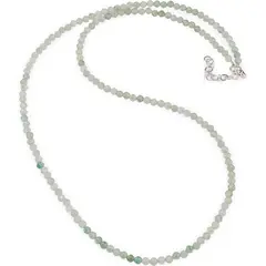 Colier aventurin pietre micro fatetate 3mm si argint 925