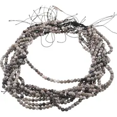 Sirag Agat black cherry blossom sfere fatetate 4mm, 36-38cm