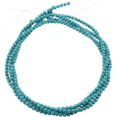 Sirag Turcoaz albastru sfere 4mm, 39-40cm