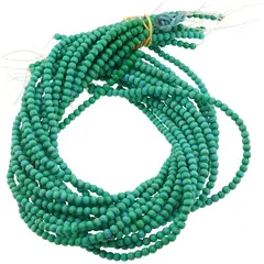 Sirag Turcoaz verde mat sfere 4mm, 39-40cm