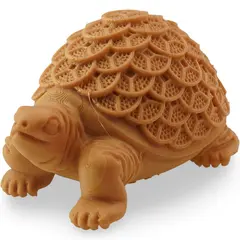 Statueta feng shui Broasca testoasa cu monede chinezesti pentru longevitate si noroc financiar - 6,5cm