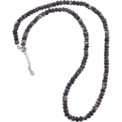 Colier Charoit discuri fatetate 4-5mm si argint 925