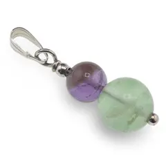 Pandantiv Fluorit sfere, 6-8mm