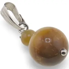 Pandantiv Ochi de tigru galben sfere, 4-10mm