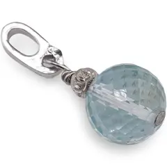 Pandantiv Topaz sfera extrafatetata cu Argint 925, 8mm