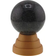 Suport pentru sfera rotund cu trei nivele galben, 3cm