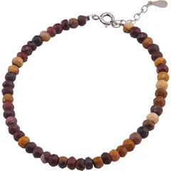 Bratara Mookait discuri fatetate 4-5mm si argint 925