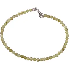 Bratara Peridot sfere fatetate 3mm