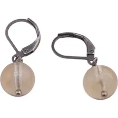 Cercei Citrin natural sfere 10mm