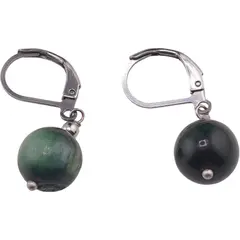Cercei Ochi de tigru verde sfere 10mm