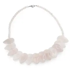 Colier Cuart roz picaturi mari, 32mm