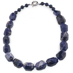 Colier Sodalit nuggets fatetat, 20mm
