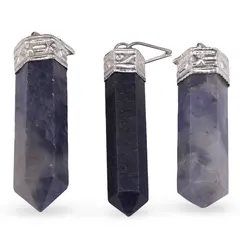 Pandantiv cu varf si montura argintie Iolith