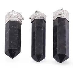 Pandantiv cu varf si montura argintie Merlinit