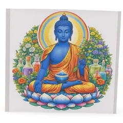 Abtibild sticker Feng Shui cu Buddha Medicine pe lotus