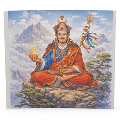 Abtibild sticker Feng Shui cu Guru Rinpoche in meditatie