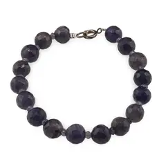 Bratara Iolith sfere fatetate 8mm si discuri fatetate 3mm