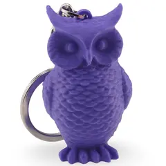 Breloc cu bufnita mov - 4,5cm