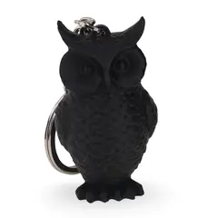 Breloc cu bufnita neagra - 4,5cm