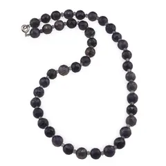 Colier Iolith sfere fatetate 8mm si discuri fatetate 3mm