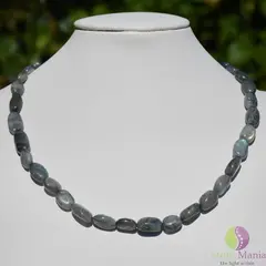 Colier labradorit oval neregulat 11-12mm