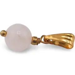 Pandantiv Cuart roz sfera 8mm