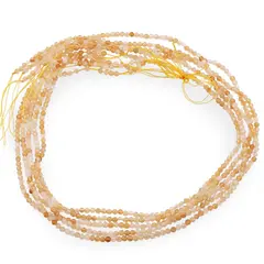 Sirag Citrin sfere fatetate 3mm, 39cm