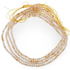 Sirag Citrin sfere fatetate 4mm, 38cm