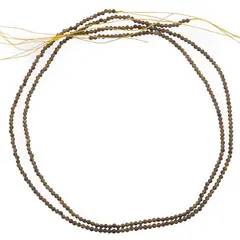 Sirag Obsidian auriu sfere micro fatetate 2mm, 39cm