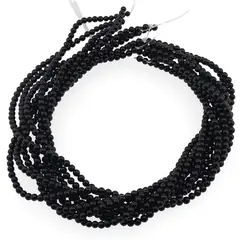 Sirag Onix negru sfere 4mm, 38cm