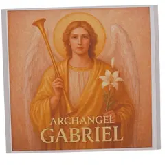 Abtibild sticker Arhanghelul GABRIEL, Ingerul claritatii si comunicarii divine, 51mm