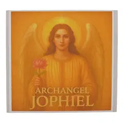 Abtibild sticker Arhanghelul JOPHIEL, Ingerul frumusetii si al inspiratiei, 51mm