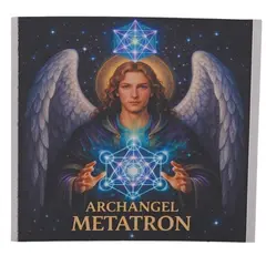 Abtibild sticker Arhanghelul METATRON, Ingerul protectiei energetice si al evolutiei spirituale, 51mm