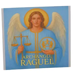 Abtibild sticker Arhanghelul RAGUEL, Ingerul justitiei si al armoniei, 51mm