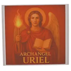 Abtibild sticker Arhanghelul URIEL, Ingerul intelepciunii si al iluminarii, 51mm
